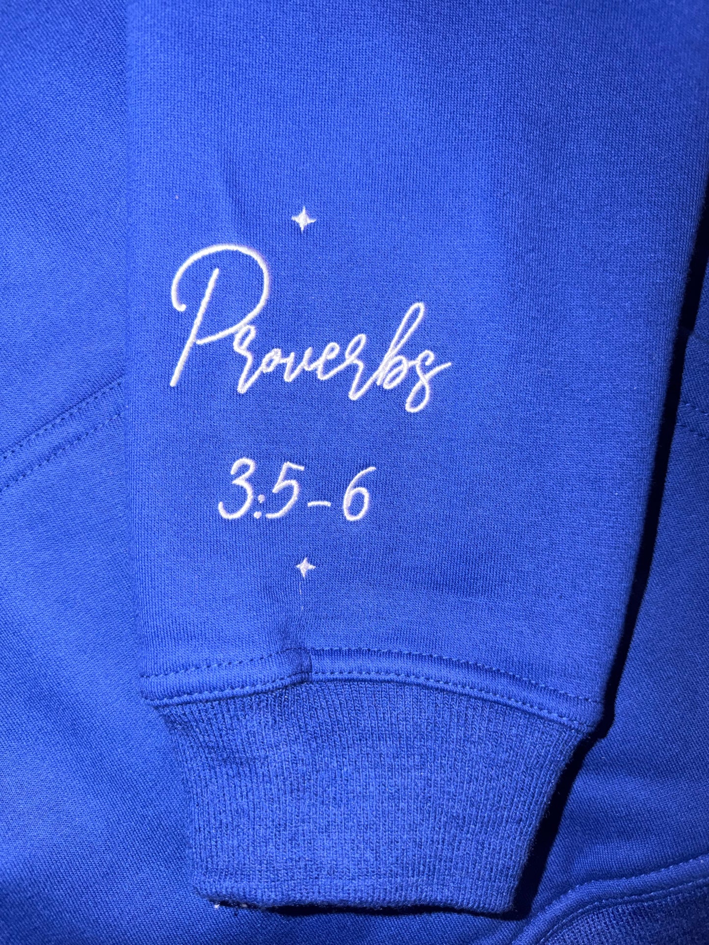 “Keep Your Faith Alive” Royal Blue Heavyweight cotton Hoodie