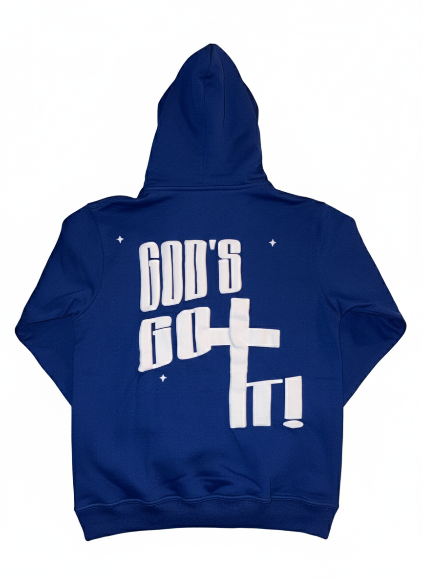 “Keep Your Faith Alive” Royal Blue Heavyweight cotton Hoodie