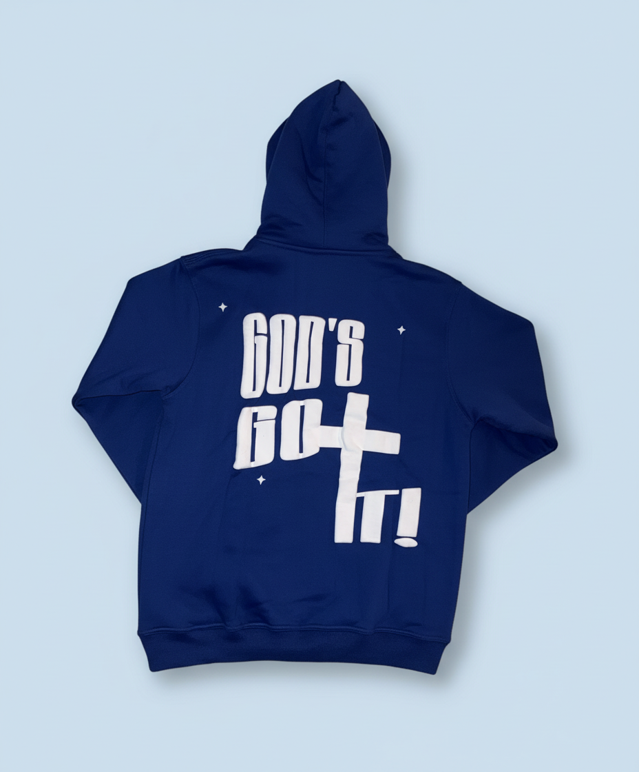 “Keep Your Faith Alive” Royal Blue Heavyweight cotton Hoodie