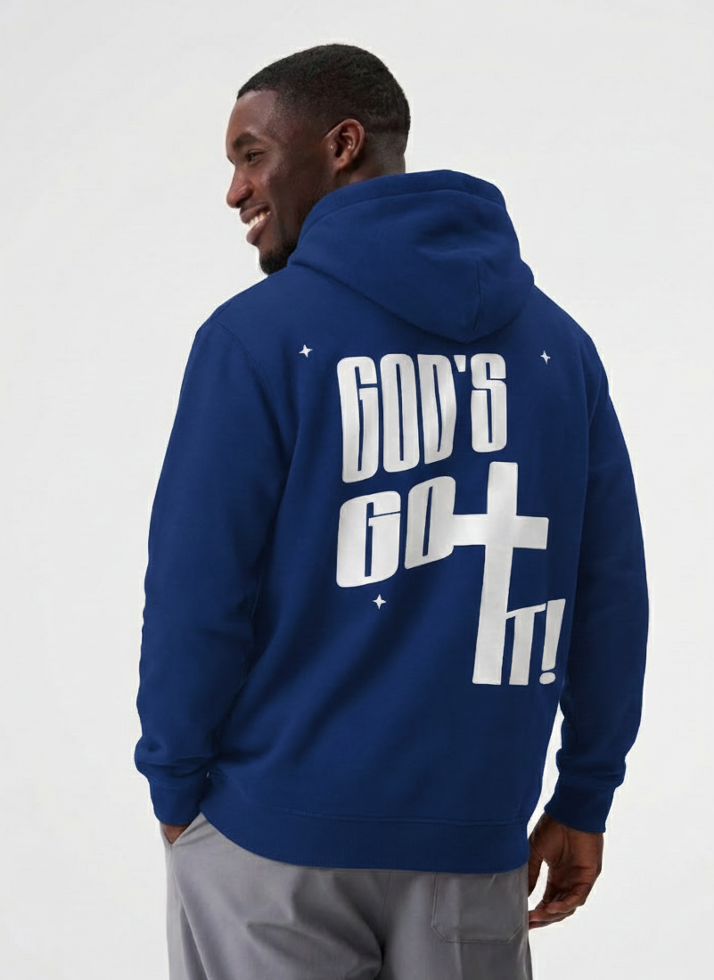 “Keep Your Faith Alive” Royal Blue Heavyweight cotton Hoodie